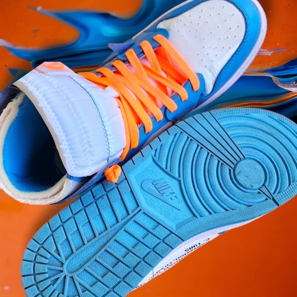 Jordan 1 retro university Blue off White men\'s 10 UNC main image 10